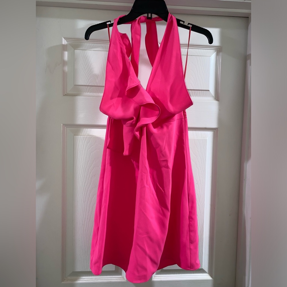 Amanda Uprichard pink mini dress